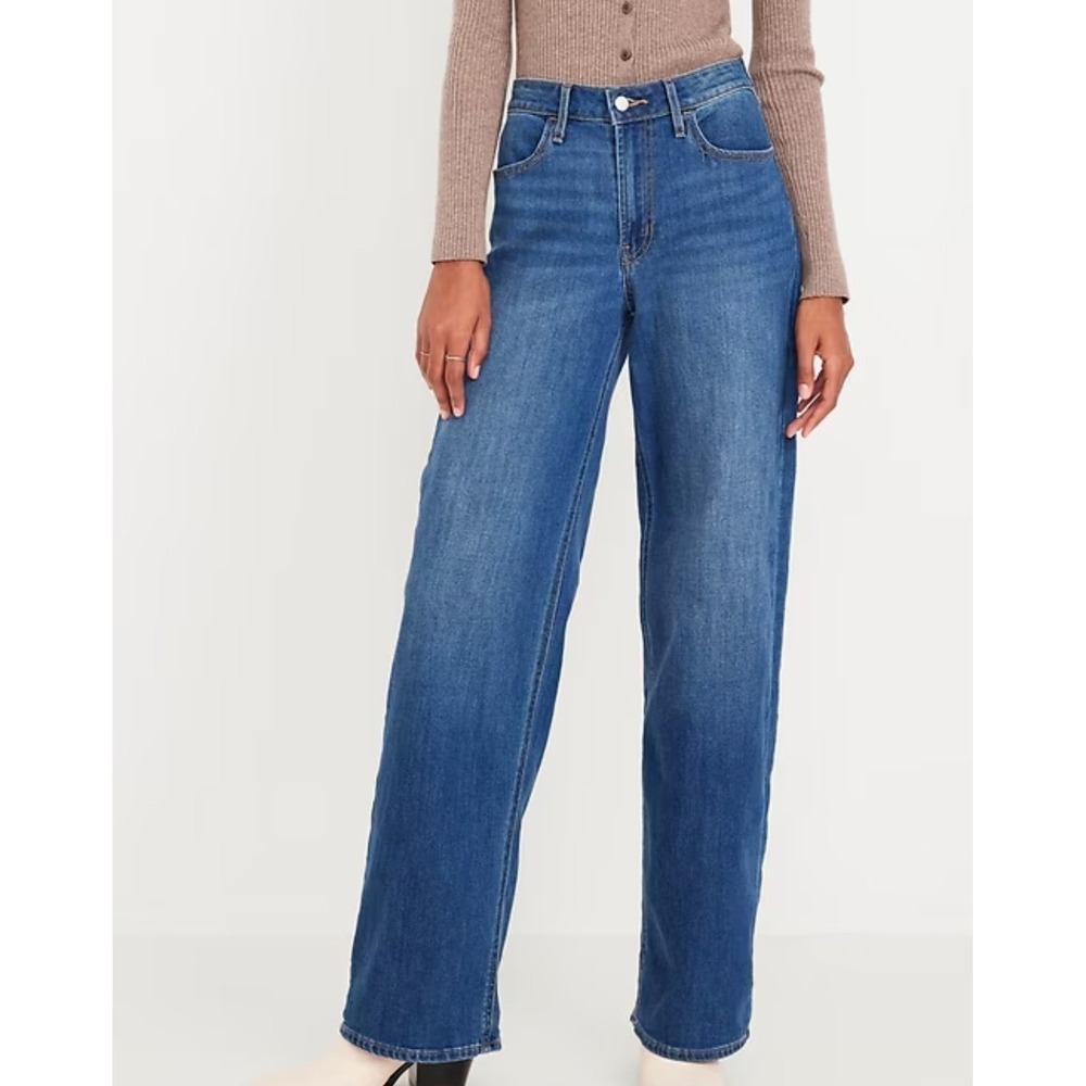 NWT Old Navy High-Rise Wow Wide Leg Size 12 relaxed fit streetwear casual